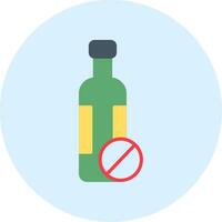 No Alcohol Vector Icon