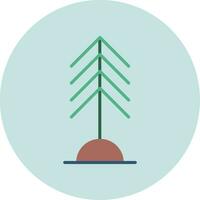 icono de vector de árbol de pino