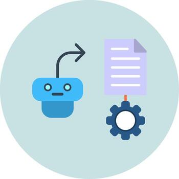 natural idioma Procesando vector icono