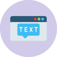 Text Vector Icon