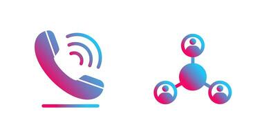 Phone and Share Icon vector