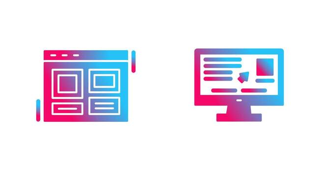 Layout and Usability Icon vector
