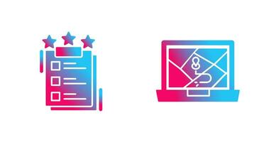 Project Features and Google Map Icon vector