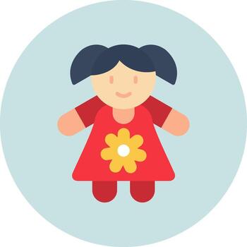 muñeca vector icono