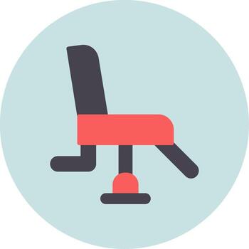 icono de vector de silla de peluquero