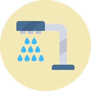 icono de vector de cabezal de ducha