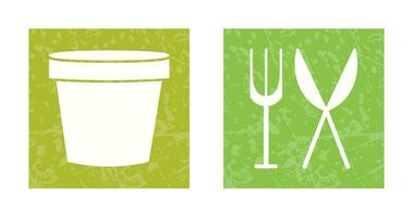 Plant Pot and Equipment Icon vector