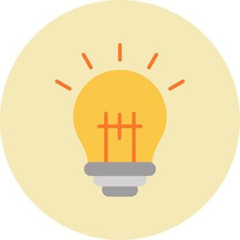 icono de vector de bombilla