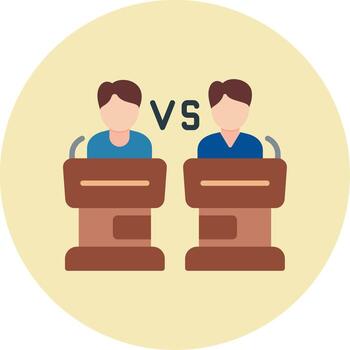 icono de vector de debate