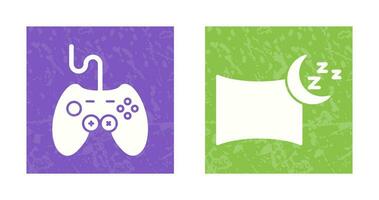 joystick and Pillow Icon vector