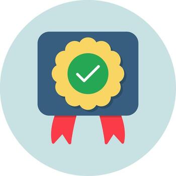 icono de vector aprobado