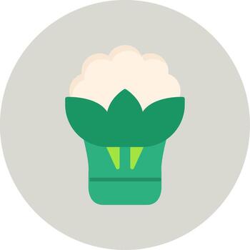 icono de vector de coliflor