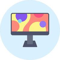 monitor de icono de vector