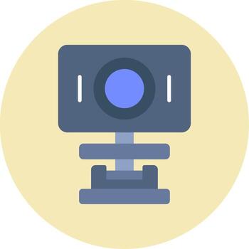 icono de vector de webcam