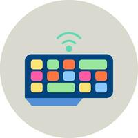 Wireless Keyboard Vector Icon