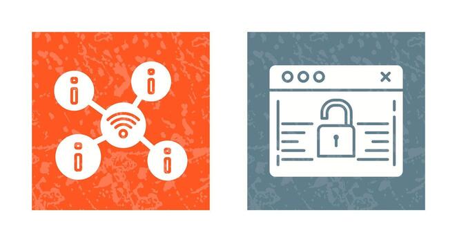 wifi and password Icon vector
