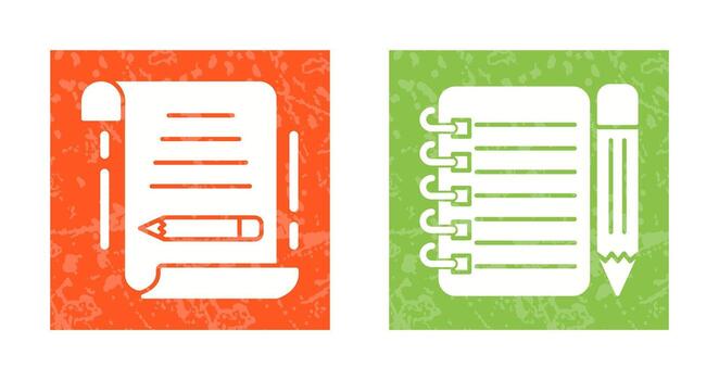 escribir y Lista de Verificación icono vector