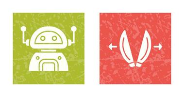 robot and playload Icon vector