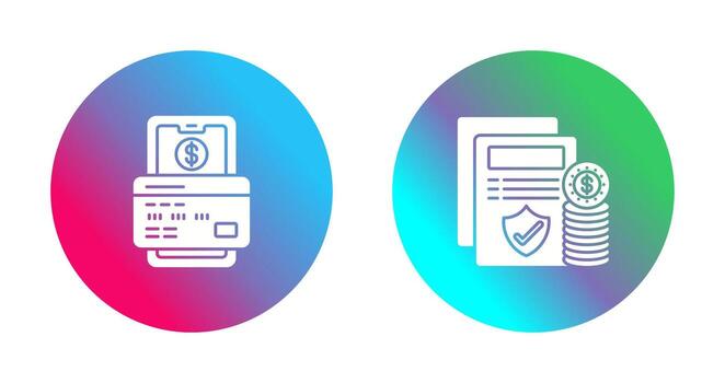 pago y proteccion icono vector