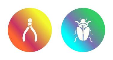 Cutter and Insect Icon vector