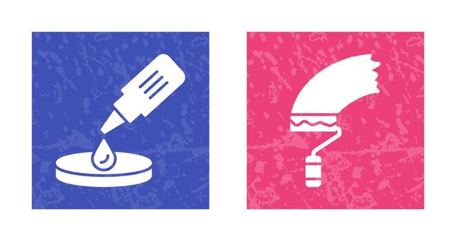 cuentagotas y pintar icono vector