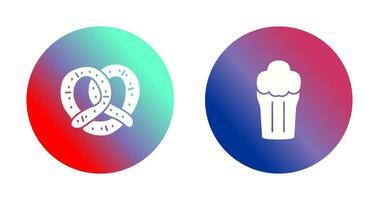 Pretzel and Pint of Beer Icon vector