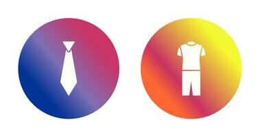 Tie and Pyjamas Icon vector