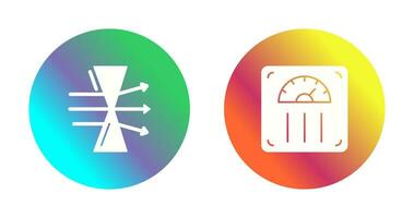 Dispersion and Weight Scale Icon vector