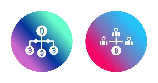 Link and Users Icon vector