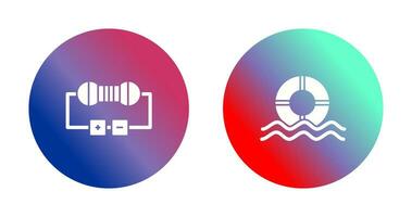 Resistor and  Float Icon vector