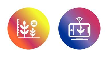 Growth and Device Icon vector