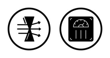 Dispersion and Weight Scale Icon vector