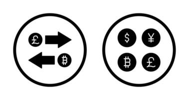 Exchange and Currency  Icon vector