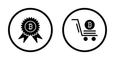 Reward and Pushcart Icon vector