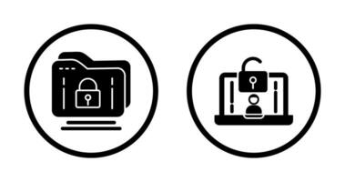 Folder and Access Icon vector