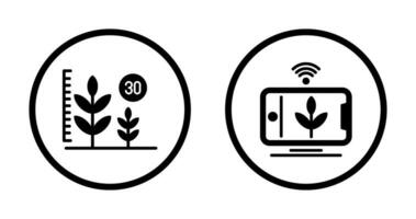 Growth and Device Icon vector