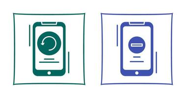 Restart and Remove Icon vector
