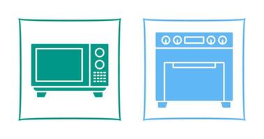 Microwave and Oven Icon vector