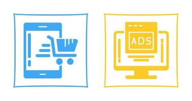 Online Shop and Digital Icon vector