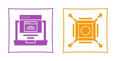 Pop Up and Maximize Icon vector