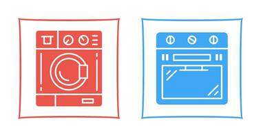 Washing Machine and Stove Icon vector