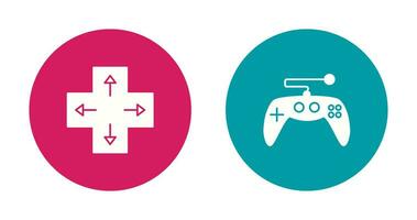 Direction Key and Gaming Control Icon vector