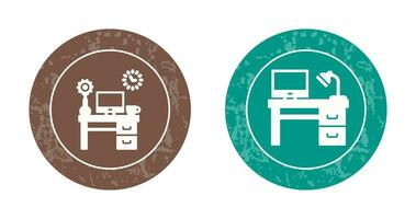 Work Table and Workplace Icon vector