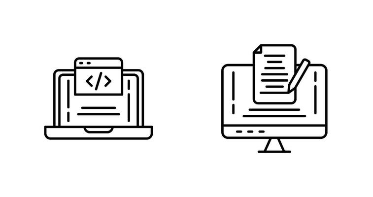 Laser Pen and Check Icon
