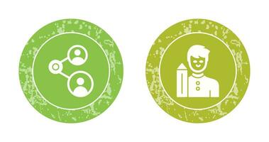 Share and Designer Icon vector