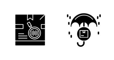 tracking code and protection Icon vector