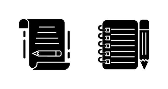 write and checklist Icon vector