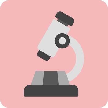 icono de vector de microscopio