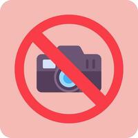 No Camera Vector Icon