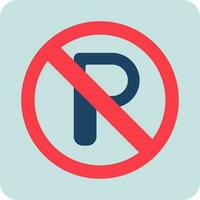 No Parking Vector Icon